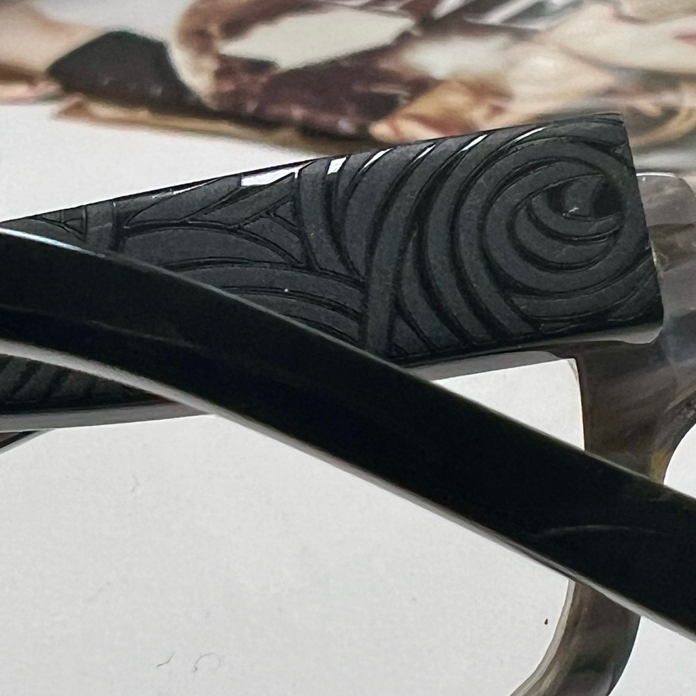 Judith Leiber- Sleek Black Eyeglasses - Picture 3 of 5